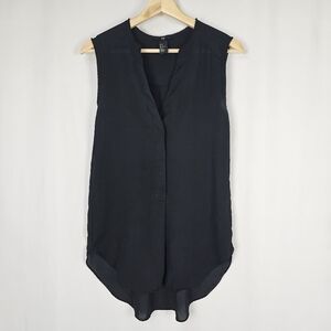 H&M V-neck Chiffon Tunic Blouse